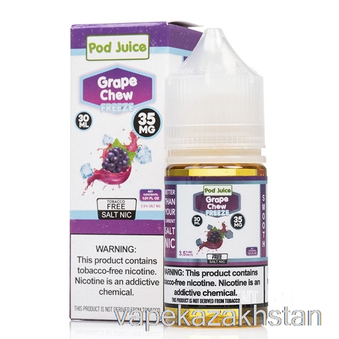 Vape Disposable FREEZE Grape Chew - Pod Juice - 30mL 35mg